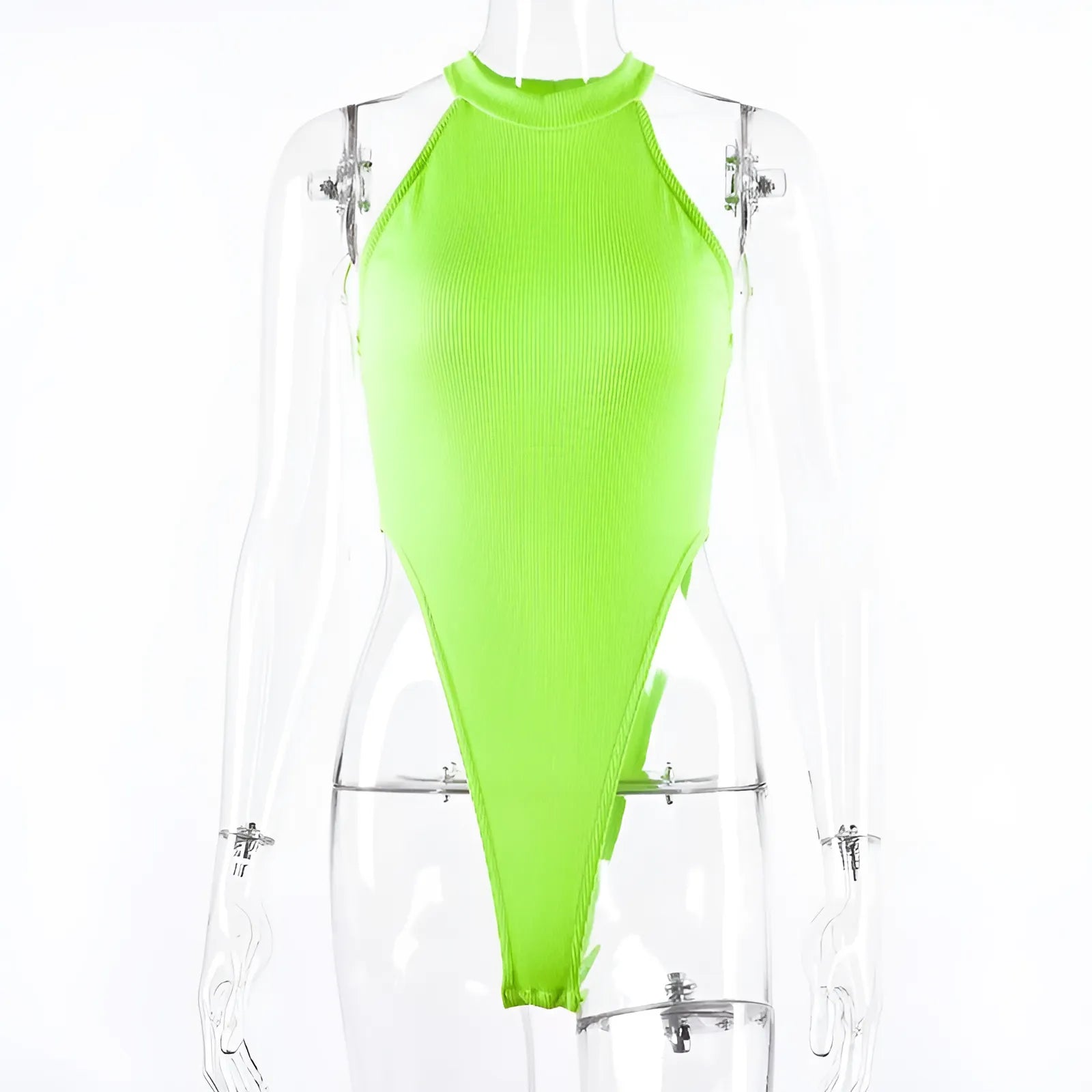 Yellow Neon-Coloured Body Suit