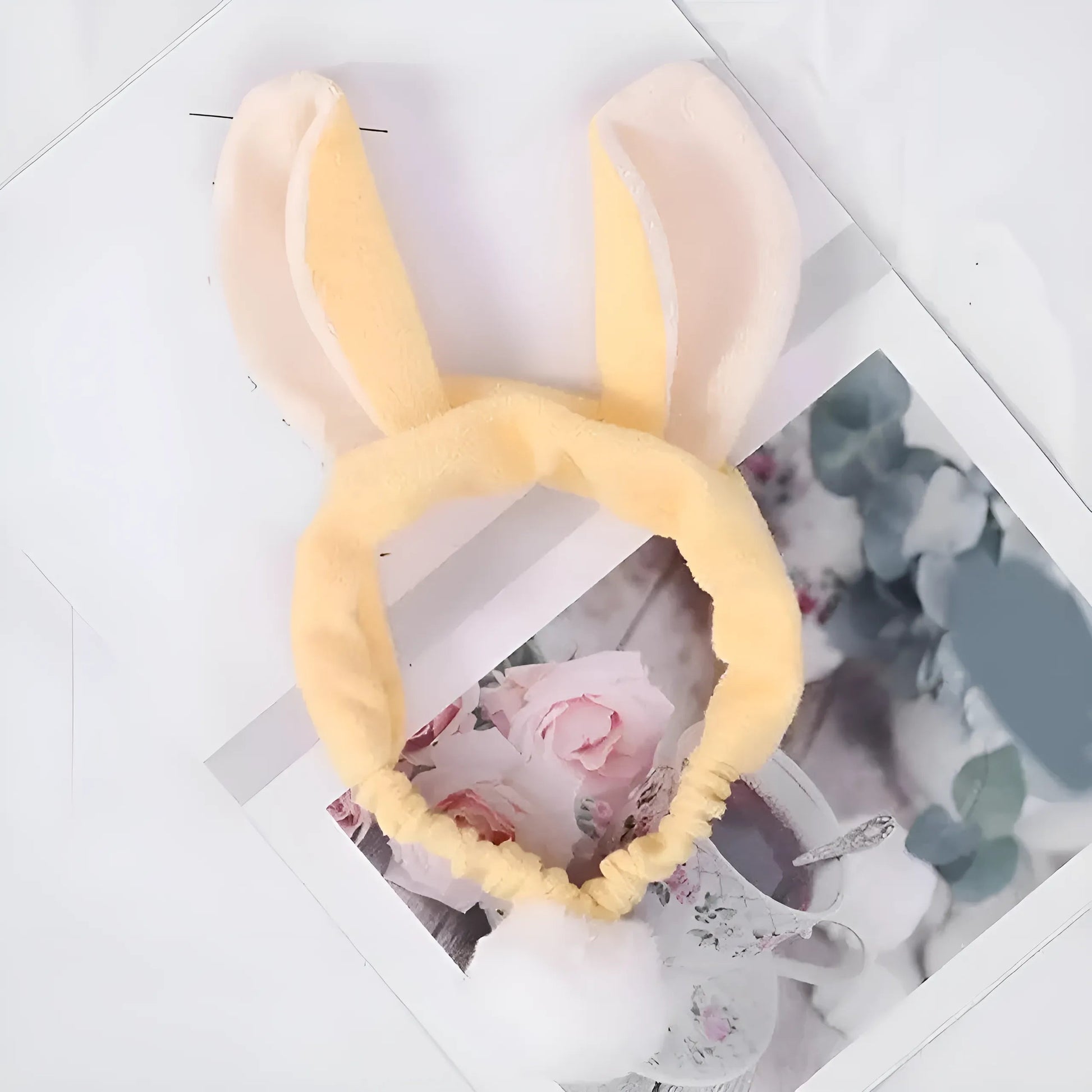 Yellow Rabbit Ear Headband