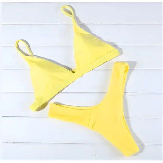 Yellow Two-Piece Swimsuit