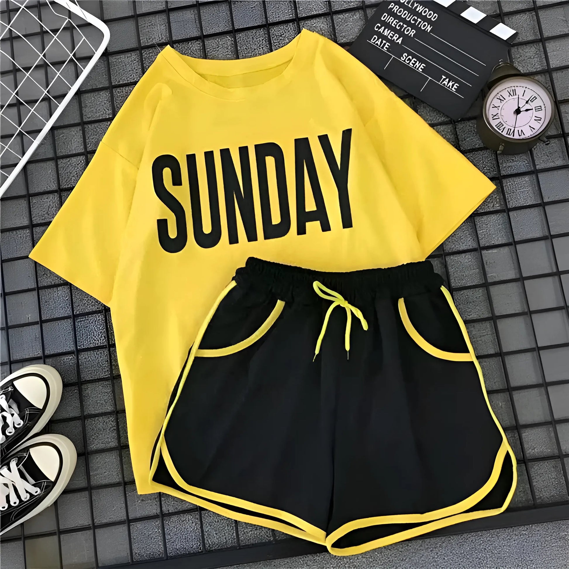 Yellow Women's "SUNDAY" Pyjamas