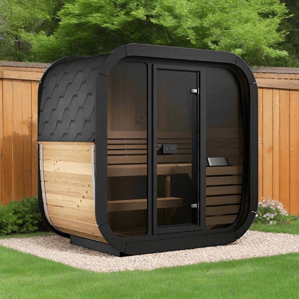 SaunaLife Model CL3G Cube Outdoor Sauna