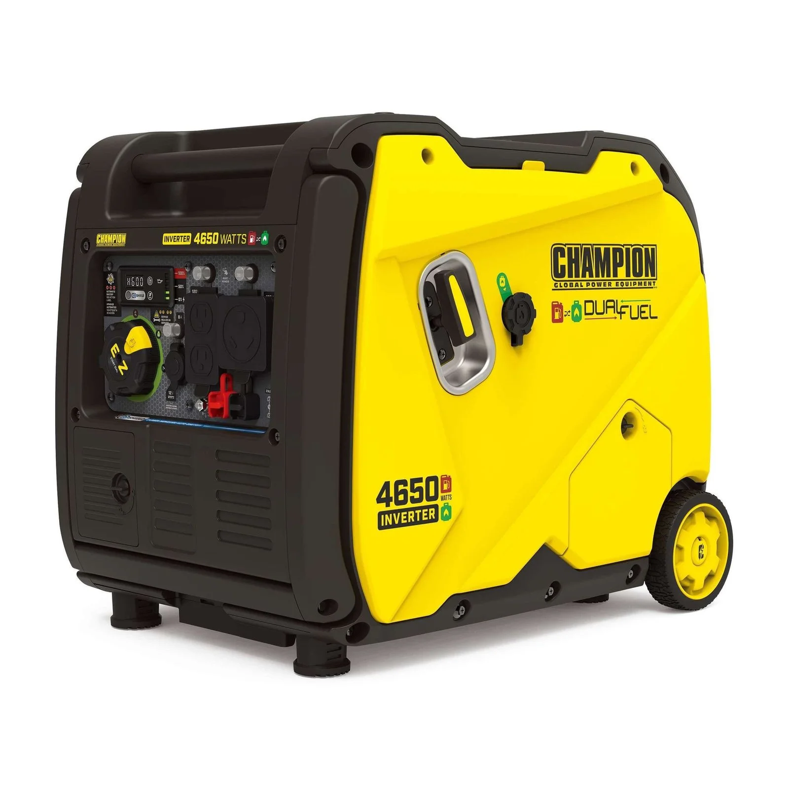 1-124-1-1 Champion 200994 3650/4650W Dual Fuel Inverter Generators. - Image 1