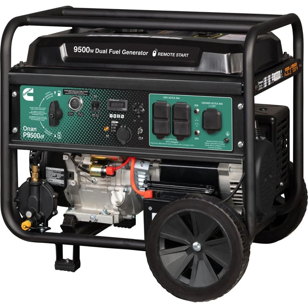 1-140-1-1 Cummins Onan P9500df Dual Fuel Portable Generators. - Image 1