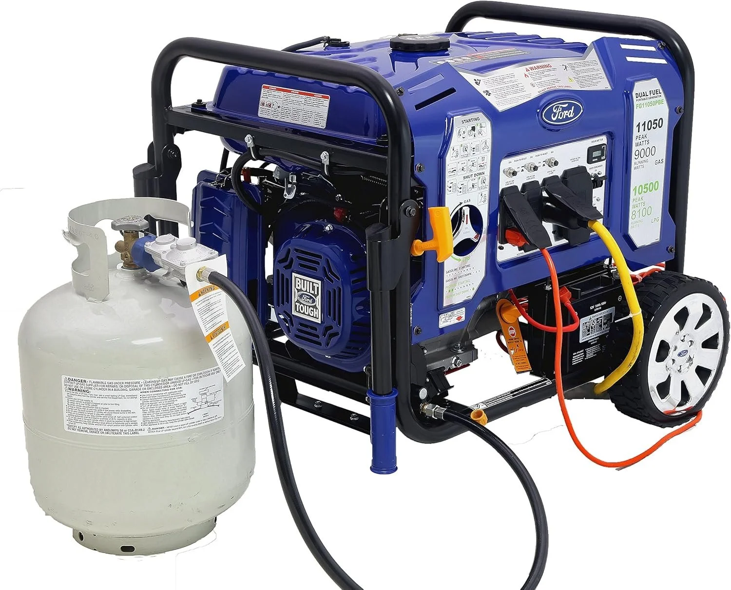1-190-1-1 Ford 11,050 Watt Dual Fuel Portables Generators FG11050PBE - Image 1