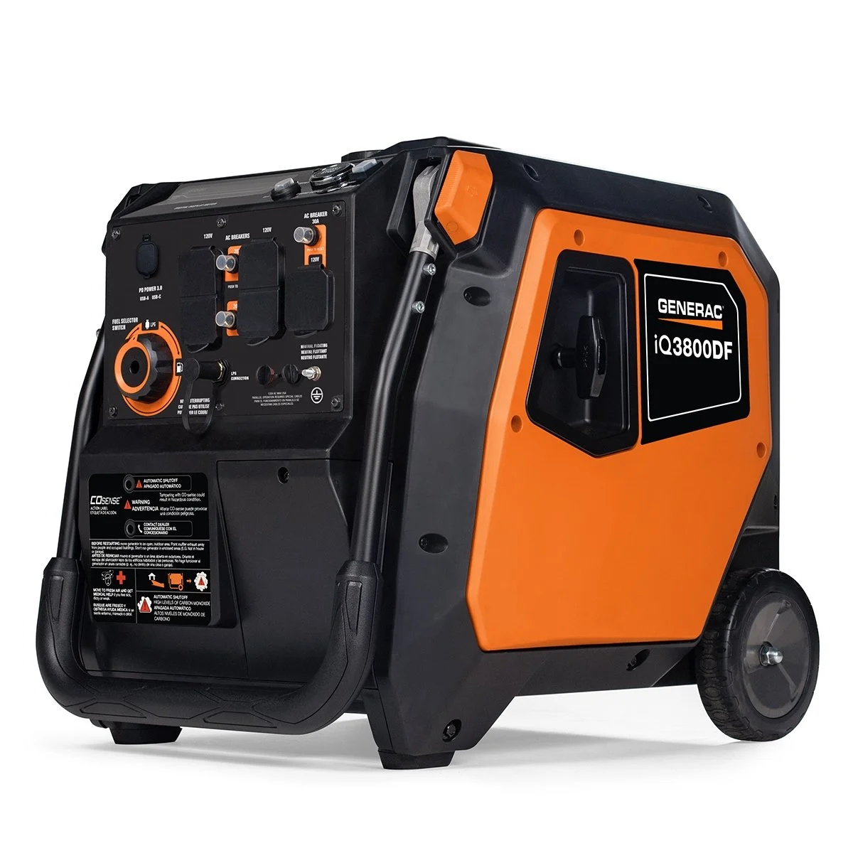 1-215-1-1 Generac iQ3800 3.800-Watt Dual Fuel Portable Inverter Generators. - Image 1