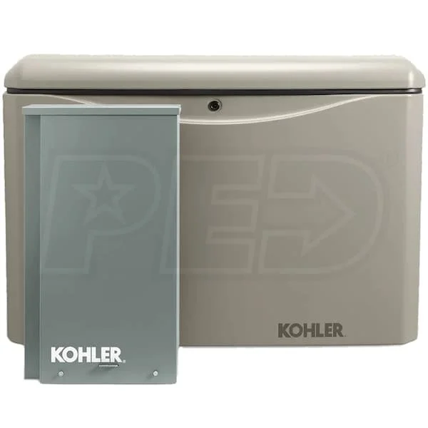 1-231-1-1 Kohler 20RCAL-200SELS 20kW Aluminum Standbys Generator Systems (200A Service Disc. w/ Load Shedding) - Image 1