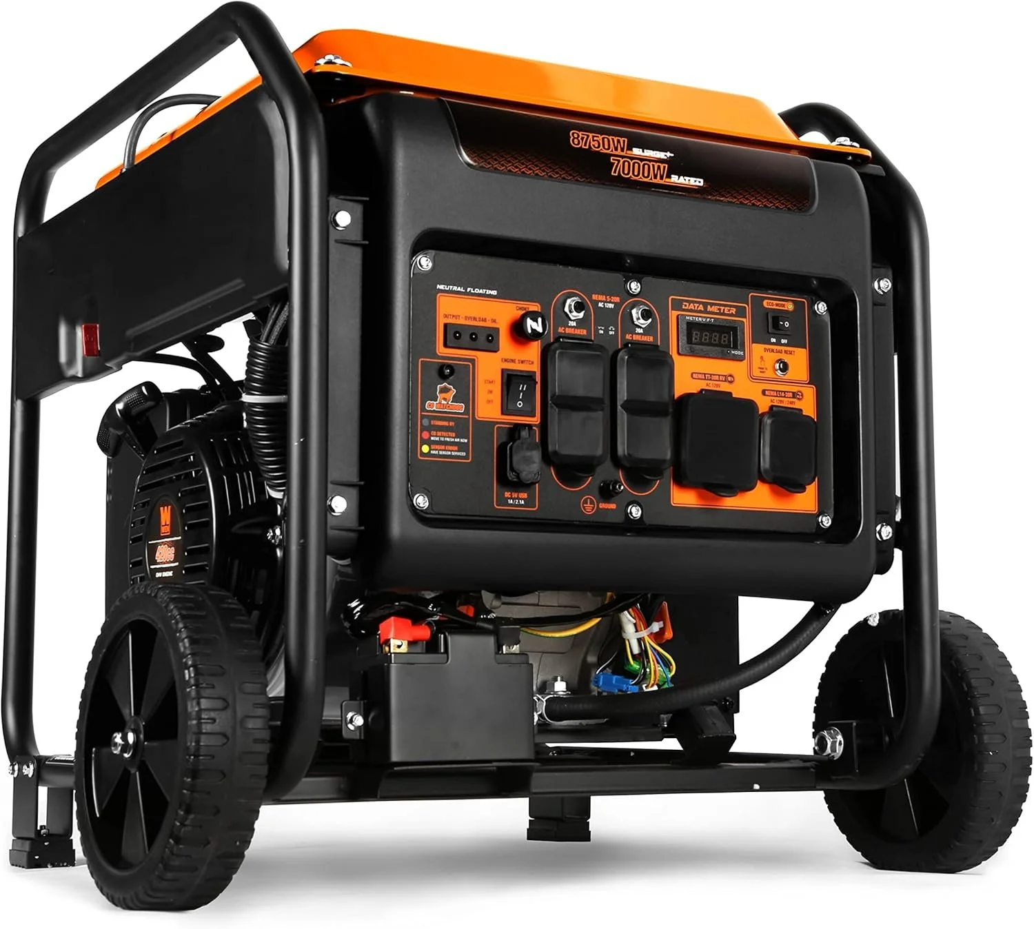 1-252-1-1 WEN DF875iX 8750-Watt RV and Transfer-Switch-Ready 120V/240V Duals. - Image 1
