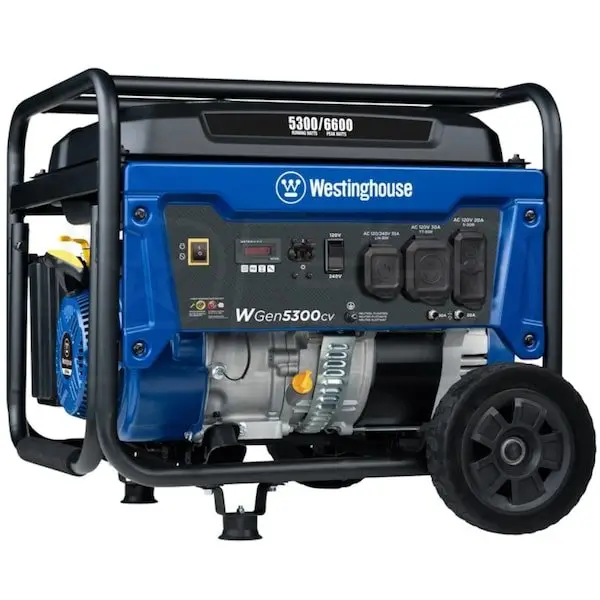 1-290-1-1 Westinghouse WGen5300cv – 5300 Watt Portables Generators w/ CO Sensor (49-State) - Image 1