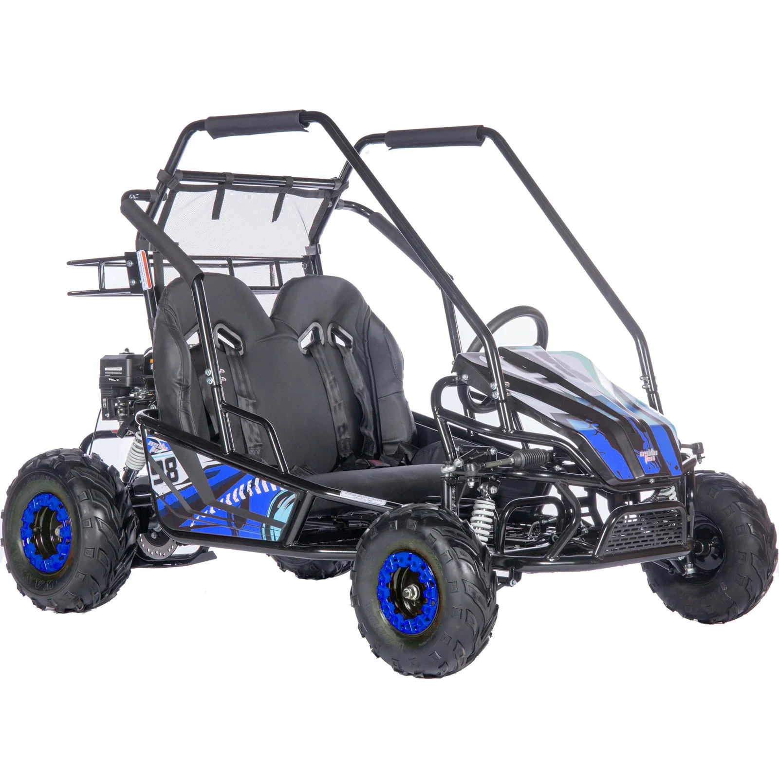 1-330-1-1 MotoTec Mud Monster XL 212cc 2 Seat Full Suspension Go Karts. - Image 1