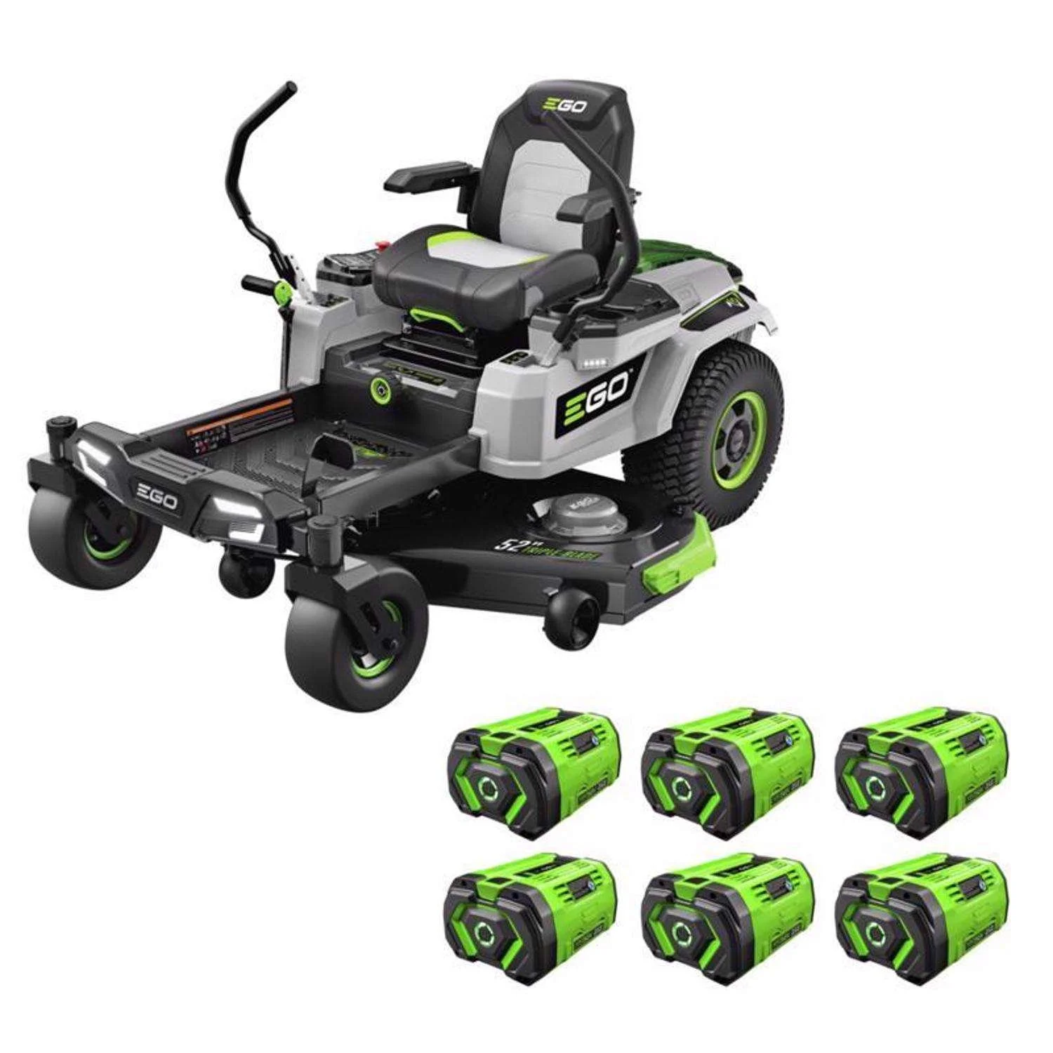 1-422-1-1 EGO Power+ Z6 ZT5207L 52 in. 56 V Battery Zero Turn Ridings Mower Kits (Battery & Charger) W/ SIX 12.0 AH BATTERIES - Image 1