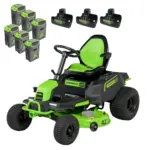 Greenworks 60V 42″ Cordless Battery CrossoverT Riding Lawn Mowers.