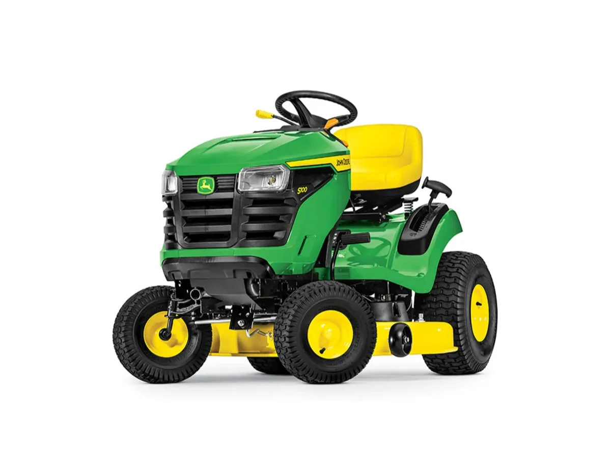 1-449-1-1 John Deere S100 42 in. 17.5 HP Gas Hydrostatic Riding Lawn Mowers. - Image 1
