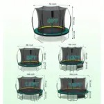 SkyBound 6ft outdoor Trampoline without springs, toddler springless trampoline with net for Kids and Adults, springless Trampoline with Enclosure for Backyard Indoor and Outdoor - Image 2