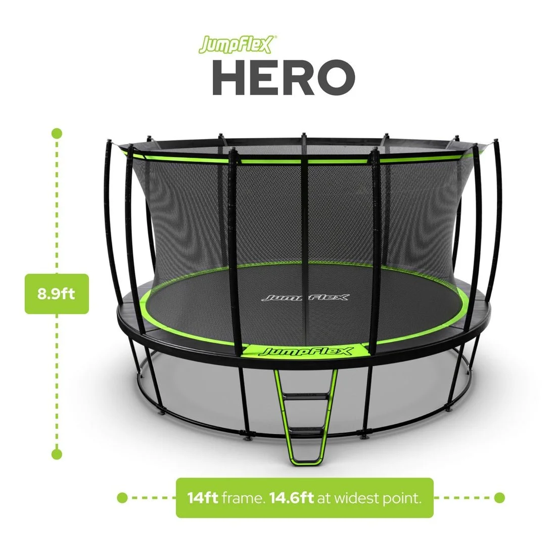 290-2-1-1-1 JumpFlex HERO 14ft Round Trampoline - Image 1