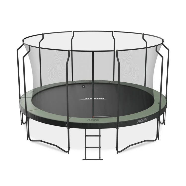 304-2-1-1 Acon Air 15ft Round Trampoline with Premium Net and Ladder - Image 1