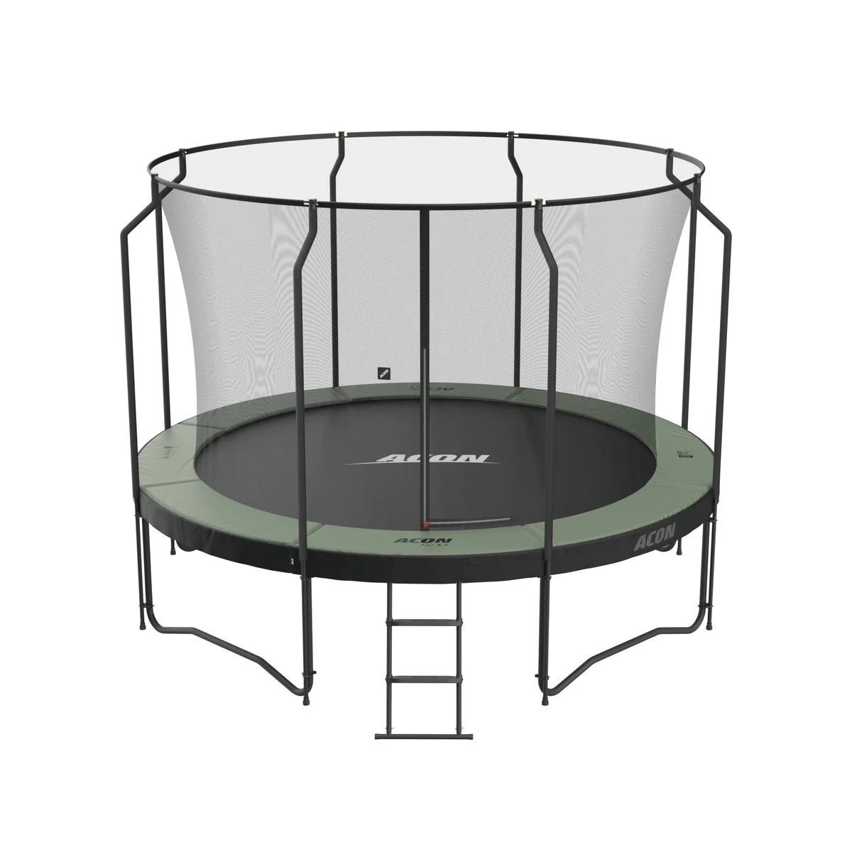 332-2-1-1-1 Acon Air 12ft Round Trampoline with Premium Net and Ladder - Image 1