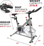 Sunny Health & Fitness Synergy Pro Magnetic Indoor Cycling Bikes. - Image 3