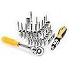 DEKOPRO 228 Piece Socket Wrench Auto Repair Tool Combination Package Mixed Tool Set Hand Tool Kit with Plastic Toolbox Storage Case - Image 3