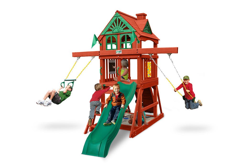 5040_source_1612983243.jpg Five Star II Space Saver Swing Set for Kids - Image 1