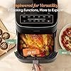 Cosori 9-in-1 TurboBlaze Air Fryer 6 Qt, PFAS-Free Ceramic Coating, 90°–450°F, Precise Heating for Even Results, Air Fry, Roast, Bake, Broil, Dry, Frozen, Proof, Reheat, Keep Warm, 120V, Dark Gray - Image 4