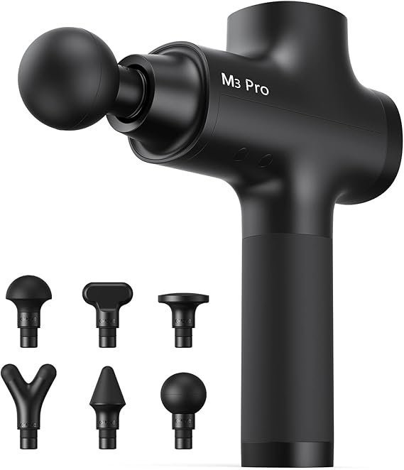 51VQlFR4oL._AC_SX569_ Opove M3 Pro 2 Massage Gun Deep Tissue Percussion Muscle Massager for Workout, Handheld Percussive Therapy Fascia Gun for Athletes Fast Recovery 4-8 Hours Long Battery Life, Powerful, Quiet, Black - Image 1