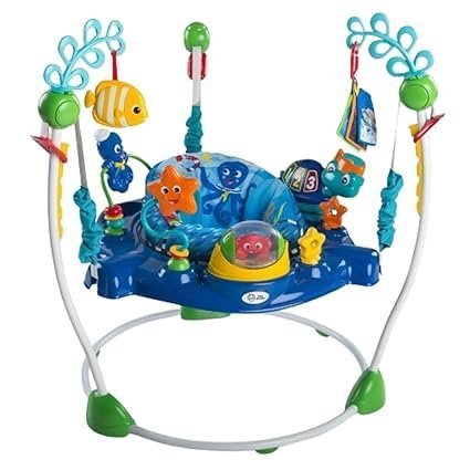 613lGFZ93xL._SX425_ Baby Einstein Neptune’s Ocean Discovery Activity Baby Jumper Activity Center, Ages 6 Months +, Max Weight 25 lbs., Unisex - Image 1