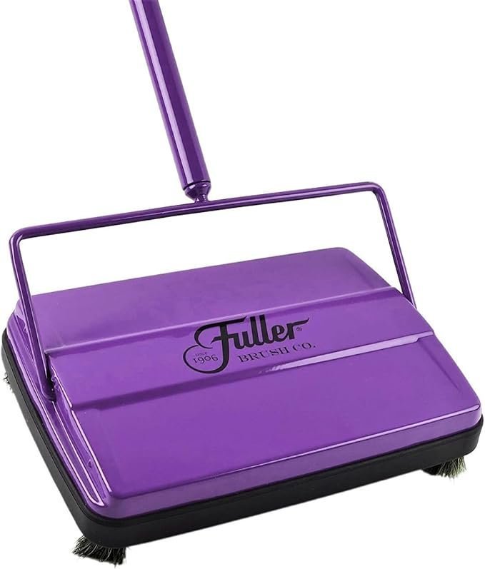 61B4Bio7HTL._AC_SX679_-1 Fuller Brush 17032 Electrostatic Carpet & Floor Sweeper – 9″ Cleaning Path – Lightweight – Ideal for Crumby Messes – Works On Carpets & Hard Floor Surfaces – Purple - Image 1