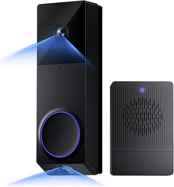 61YL9fAI6dL._AC_SX569_-3 WYZE Wireless Duo Cam Video Doorbell (Chime Included), Battery Powered, 2K Full HD Video, 2 Cameras (People and Package), 2-Way Audio, Color Night Vision - Image 1