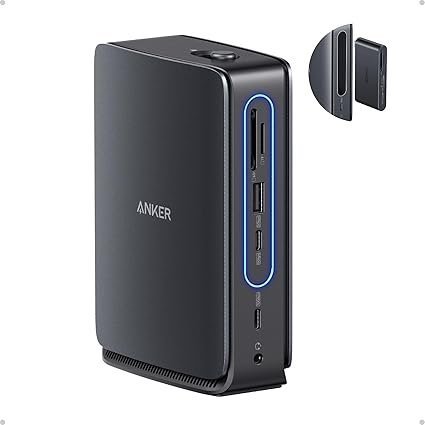717kW6pwEyL._AC_SX425_ Anker Nano Laptop Docking Station with Detachable Hub, 13-in-1 USB-C Triple Display Docking with 2 HDMI+1 DP, 10 Gbps USB-C, 3 USB-A, Audio, SD/TF, Ethernet, 100W Max PD for Dell, Lenovo, HP, and More - Image 1
