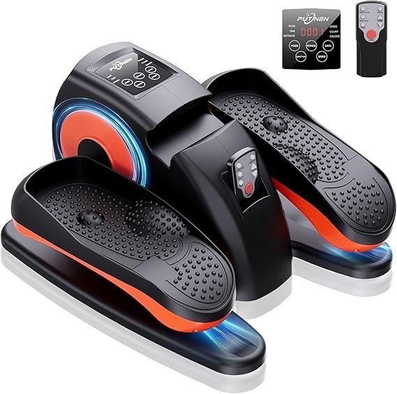 71Mrzs6hzL._AC_SX569_ Putnen Under Desk Elliptical Machine, Electric Elliptical Leg Exerciser for Seniors with 12 Adjustable, Portable Quiet Elliptical Exercise Machine, Seated Pedal Exerciser with Remote Control - Image 1