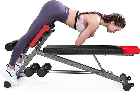 71PUsx3VjrL._AC_SX569_ FF Finer Form Multi-Functional Weight Bench for Full All-in-One Body Workout – Adjustable Workout Bench Press for Home Gym, Fitness equipment for Back HyperExtension, Roman Chair Exercise, Sit up - Image 1