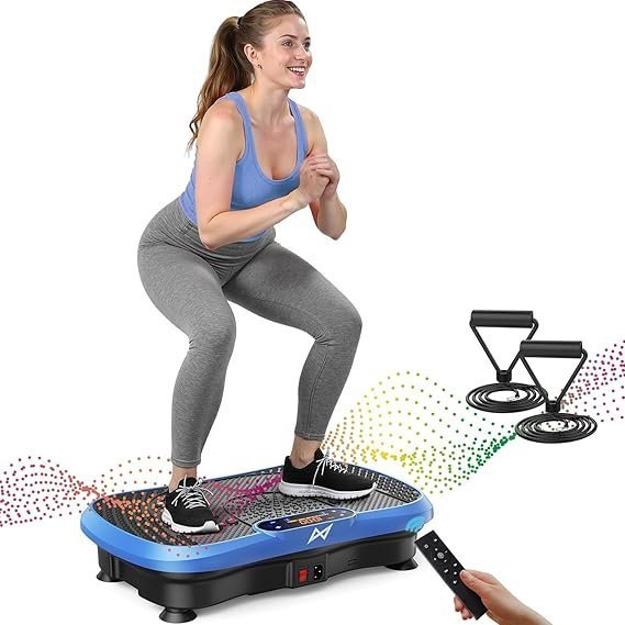 71QH5ti5pWL._AC_SX569_ AXV Vibration Plate Fitness Platform Exercise Machine Vibrating Shaking Full Body Shaker Workout Vibrate Stand Shake Board Sport Gym for Weight Loss Fat Burner for Women Men - Image 1