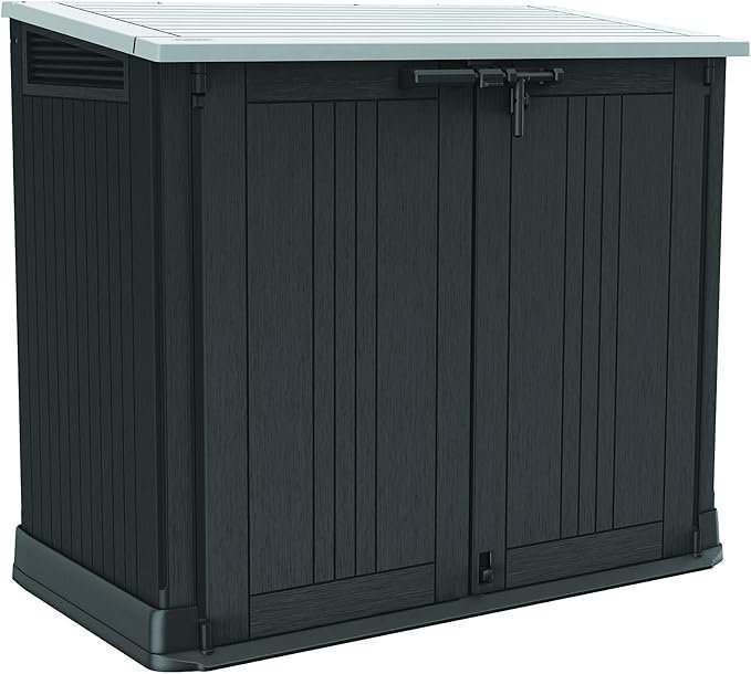 71ZqC3scz4S._AC_SX679_-1 Keter Store-It-Out Prime 4.3 x 3.7 ft. Outdoor Resin Storage Shed with Easy Lift Hinges, Perfect for Yard Tools, Pool Floats and Garden Accessories, Black - Image 1