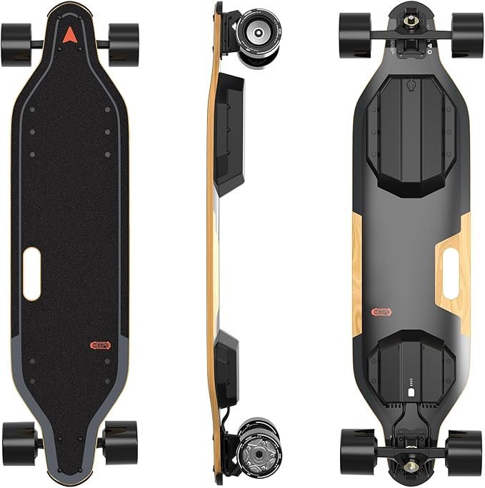 71wlky9epkL._AC_SX679_-2 MEEPO Campus V5 Series/Envy Electric Skateboard with Remote, Top Speed Up to 29 Mph, 4 Speed Smooth Braking, Easy Carry Handle Design, Suitable for Adults & Teens - Image 1