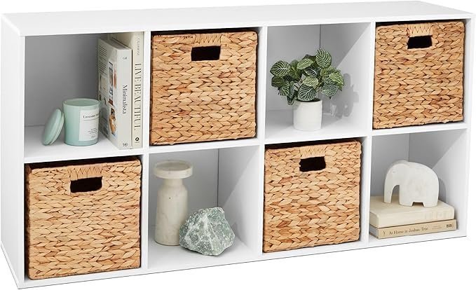 81DpqnUAzdL._AC_SX679_ Best Choice Products 8-Cube Storage Organizer, 11in Shelf Opening, Bookcase, Display Shelf, Customizable w/ 3 Removable Back Panels – White - Image 1