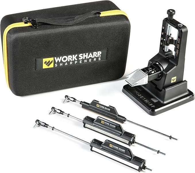81bdjza9qIL._AC_SX679_ Work Sharp Precision Adjust Elite Knife Sharpener – Adjustable Knife Sharpening System – For Hunting, Serrated & Kitchen Knives - Image 1
