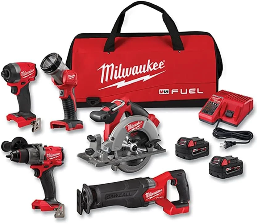 B0C6BQG3PN-0-1756241416373-1-1 Milwaukee M18 FUEL 5 Tool Combo Kit - Image 1