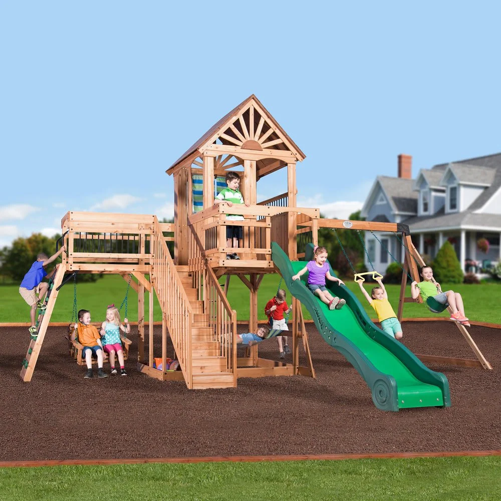 Caribbean-Main-1-1 Backyard Discovery Caribbean Swing Set - Image 1