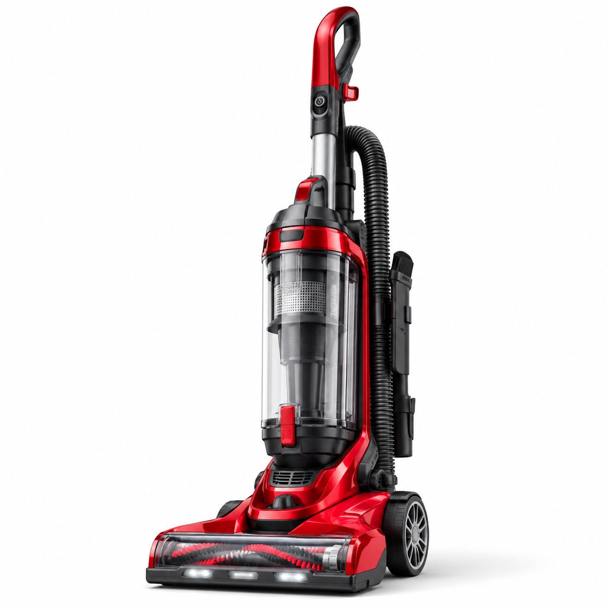 GRO001_main Upright Vacuum for Pet Hair – 12 Amp Motor, Tangle-Free Brush Roll, HEPA Filtration, Red - Image 1