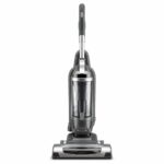 Metal and Plastic Upright Vacuum Cleaner – Ergonomic Handle, 12.5 Inches Wide, Gray