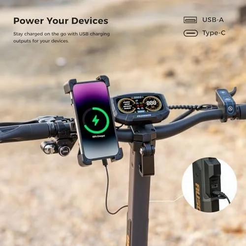 a1-174 Ausom L2 Max 2000W Dual Motor Electric Scooter for Adults, 56 Miles Max Range Folding Off Road E Scooter, 31 Mph Top Speed,48V 20.8Ah Batterys, E-ABS and Dual Disc Brakes, All-Round Lightings System - Image 1