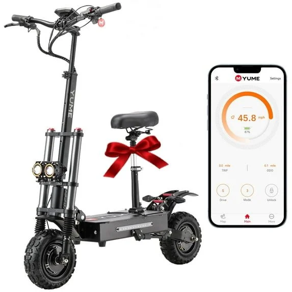 a1-190-1 M YUME SCOOTER Y11+ Dual Motors 6000W 50 Miles Long Range and 50 mph Fastests Electric Scooters for Adults - Image 1