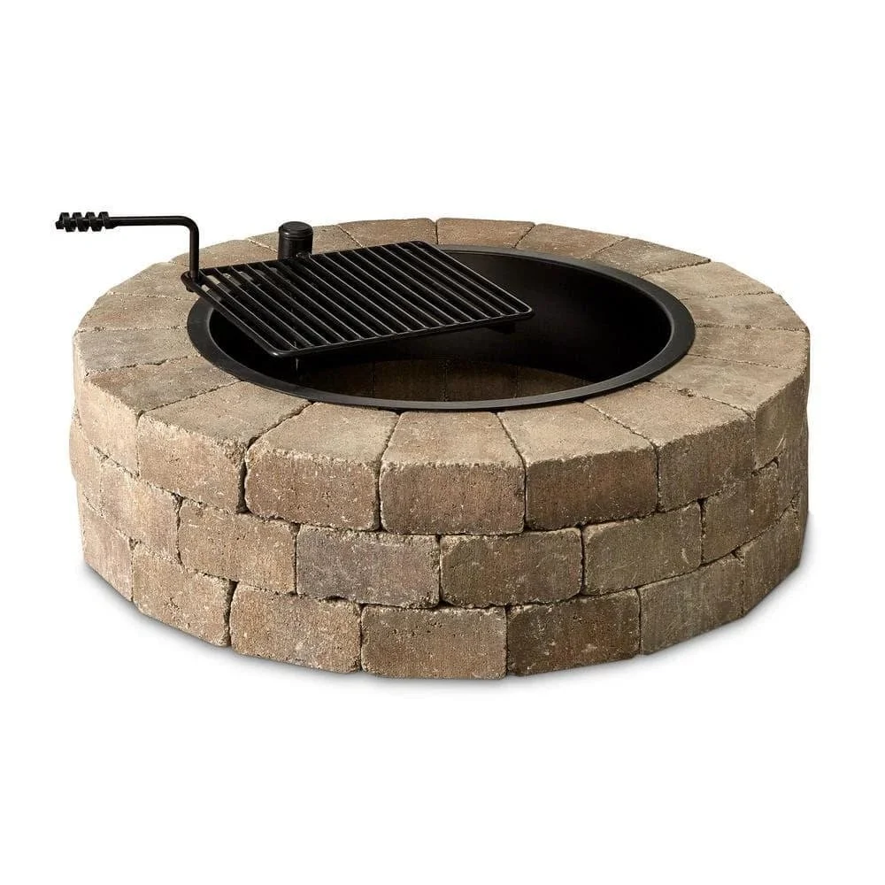 a1-211-1-1 Necessories Wood Burning Fire Pit Kit 48″ w/ Cooking Grate, Concretes in Santa Fes - Image 1