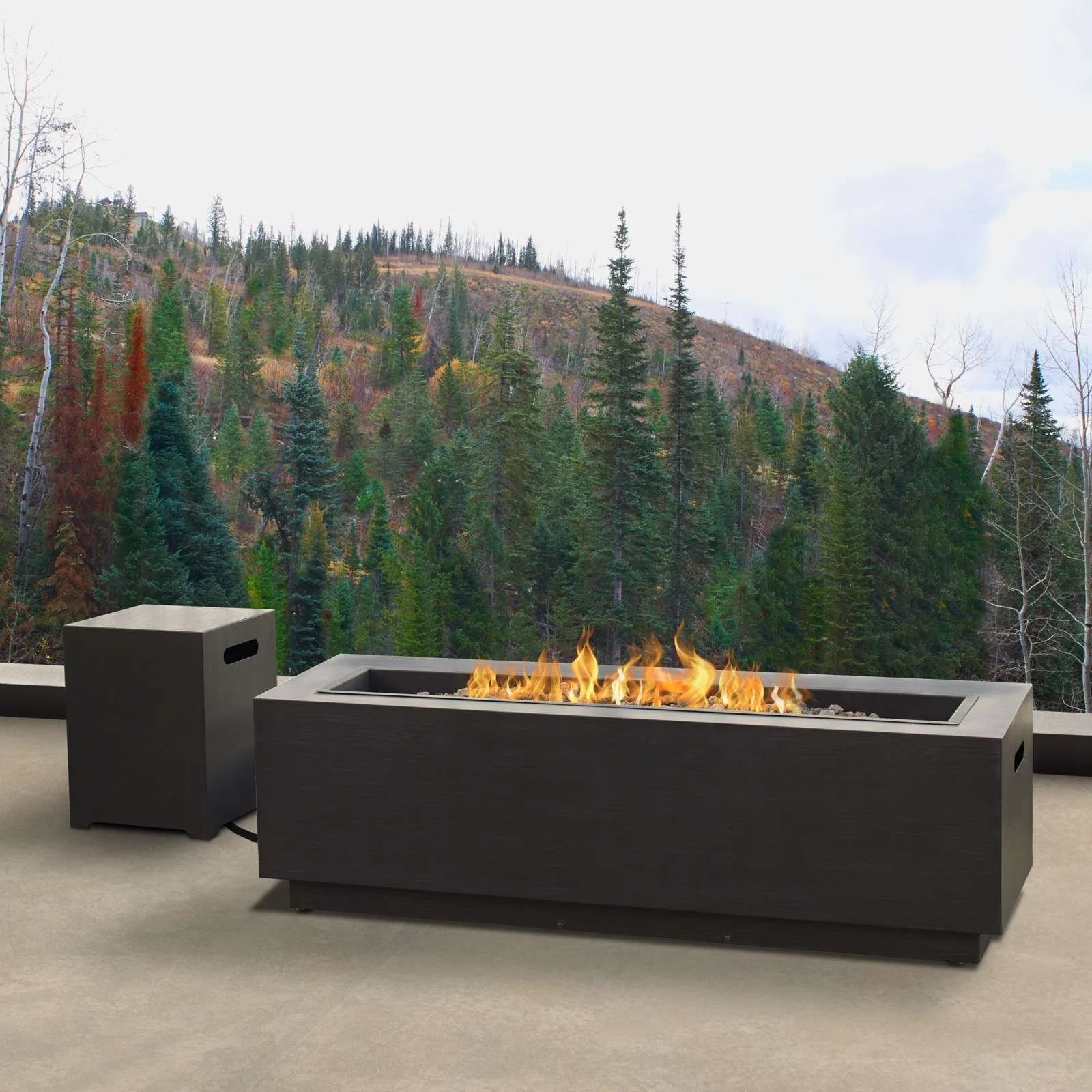 a1-225-1-1 Real Flame Lanesboro Propanes or Natural Gas Fire Pit Tables - Image 1