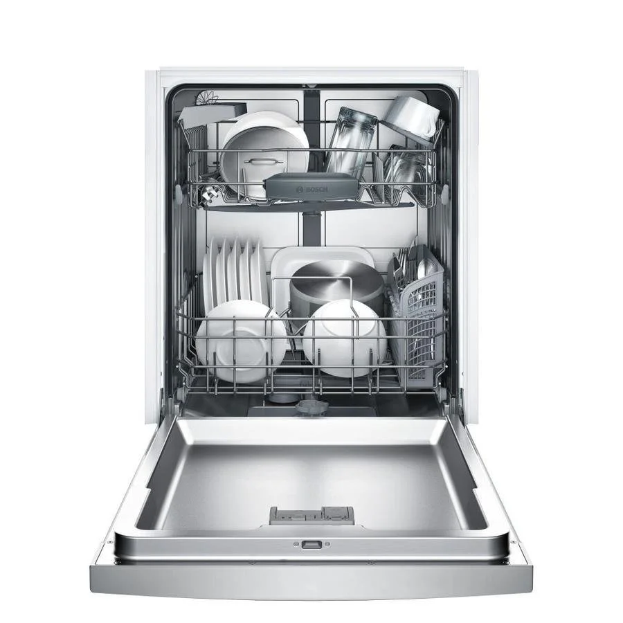 a1-25-1-1 Bosch 100 Series PureDry 50-Decibel Front Control 24-in Built-In Dishwashers (Fingerprint-Resistant Stainless Steel) ENERGY STAR - Image 1