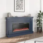 Novogratz Waverly Wide Mantel Electric Fireplaces. - Image 6