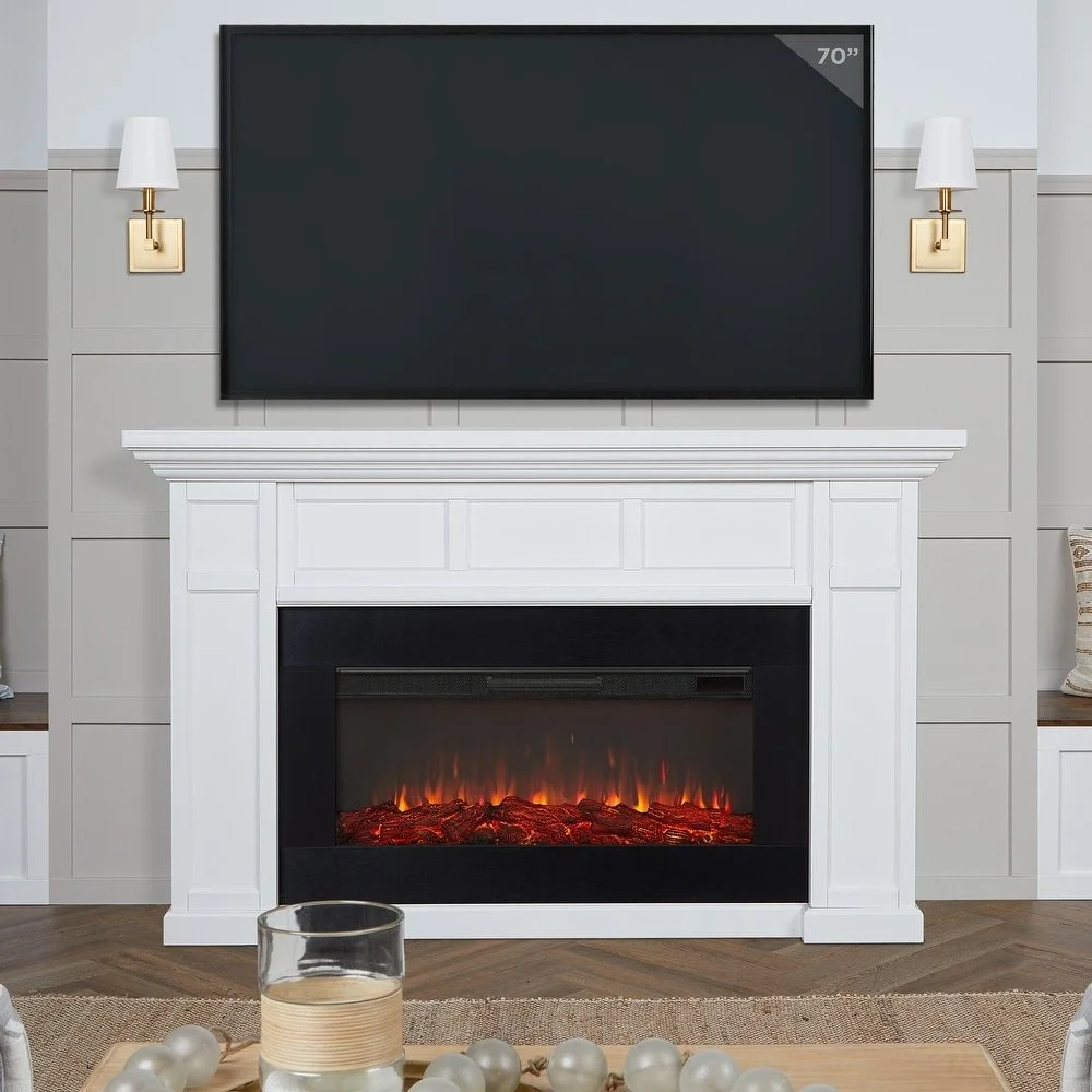 a1-276-1-1 Real Flame Alcott 75″ Landscape Electrics Fireplaces - Image 1
