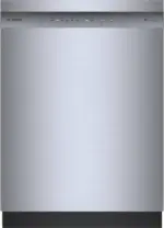 Bosch SHE41CM5N 300 Series 24″ Dishwashers 48 db – Recessed Handle, Stainless Steels