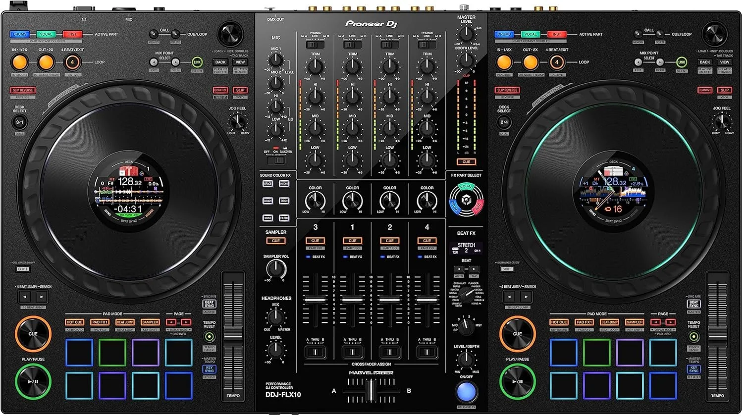 a1-77-1-1 Pioneer DJ DDJ-FLX10 4-Channels DJ Controllers - Image 1
