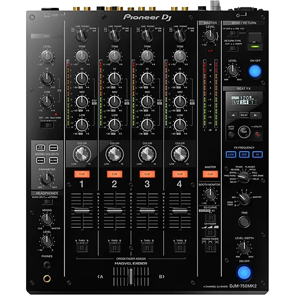 a1-83-1 Pioneer DJ DJM-750MK2 4-Channels DJ Mixer With Effects and rekordboxs - Image 1
